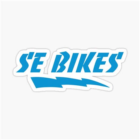 "SE Bikes Lighting Bolt" Sticker for Sale by brocklarock | Redbubble