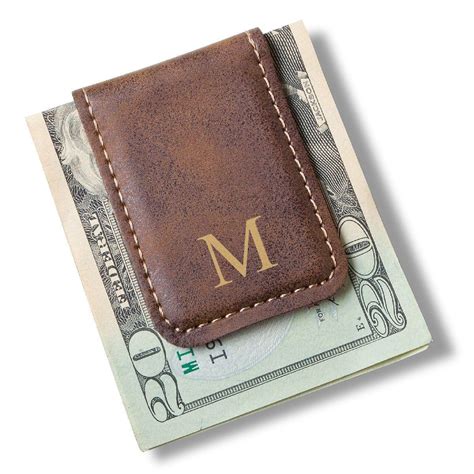 Magnetic Leather Money Clip Groomsmen Gifts Personalized Money Clip ...