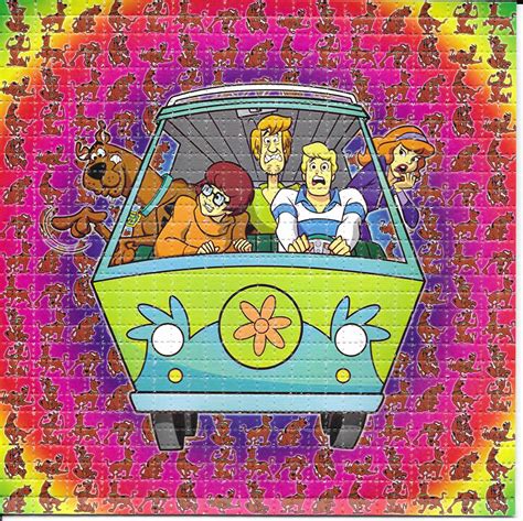 Mystery Machine Psychedelic Cartoon LSD Blotter Art | Etsy