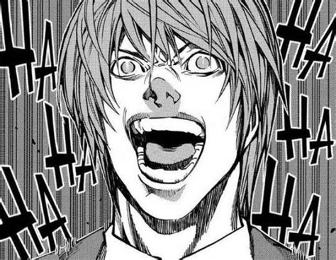 Light Yagami Laugh Manga - Nigai Wallpaper