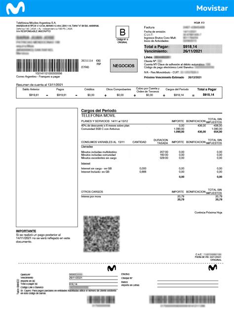 germen sobresalir Tomar represalias telefonica moviles facturas Inadecuado Tranquilidad de ...