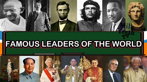 Most Famous Leaders of the world with pictures and information to ...