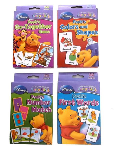 Buy Disney Winnie the Pooh Learning Cards (Set of 4 Decks) Online at desertcartINDIA