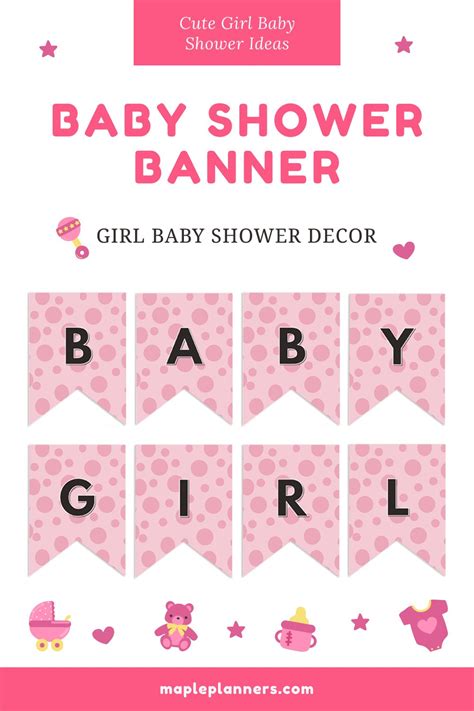 Girl Baby Shower Banner Ideas | Baby Shower Decor