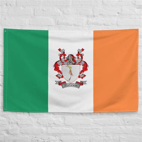 Macgowan Irish Coat of Arms Family Crest Ireland Flag Irish - Etsy