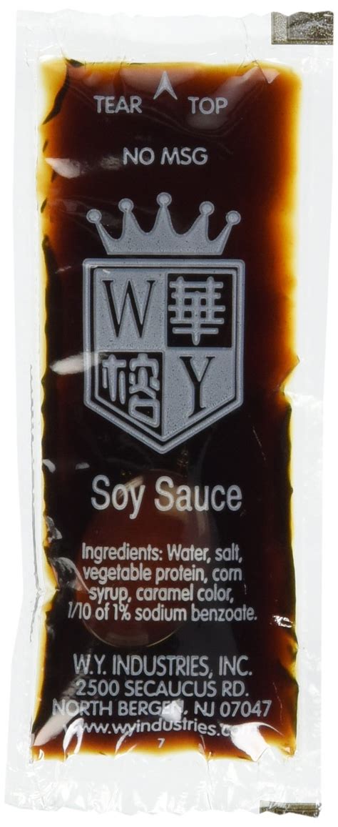 Buy W.Y. INDUSTRIES 200 Packets Soy Sauce Online at desertcartUAE