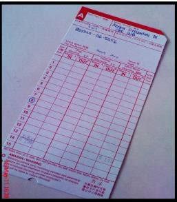 Punch card (time card) | Download Scientific Diagram