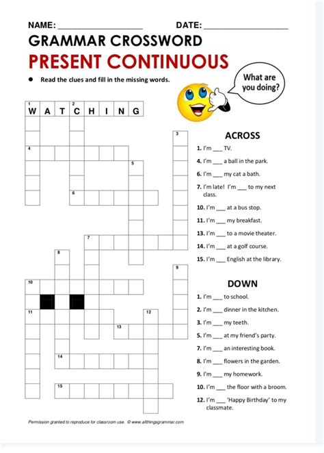 Pin di Beth Lamb su Grammar Crossword Puzzle | Grammatica inglese, Grammatica, Inglese