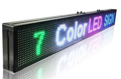 LED panel display 7 colors programmable - 100 cm x 15 cm | Cool Mania