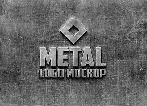 Industrial photorealistic 3d logo mockup free information | kickinsurf