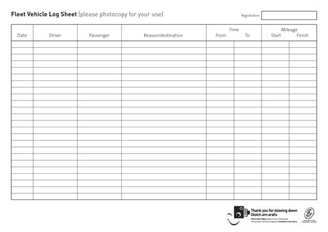 Military Vehicle Log Books | Fleet Vehicle Log Sheet (please photocopy ...