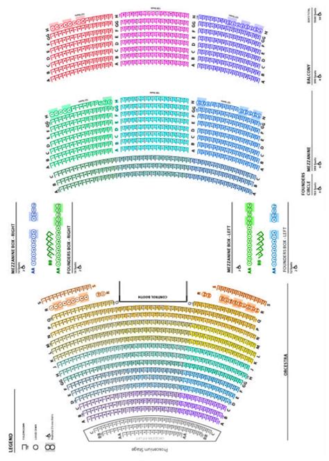 Seating Chart | Fred Kavli Theatre | Thousand Oaks, California