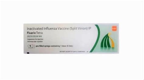 Fluarix Tetra Vaccine 2023 2024 NH, 0.5 ml at ₹ 1950/piece in Pollachi ...