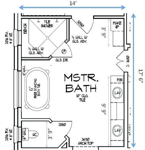 7 X 11 Bathroom Floor Plans