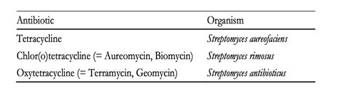 Tetracycline: Production, Biosynthesis, and Mechanism of Action - The ...