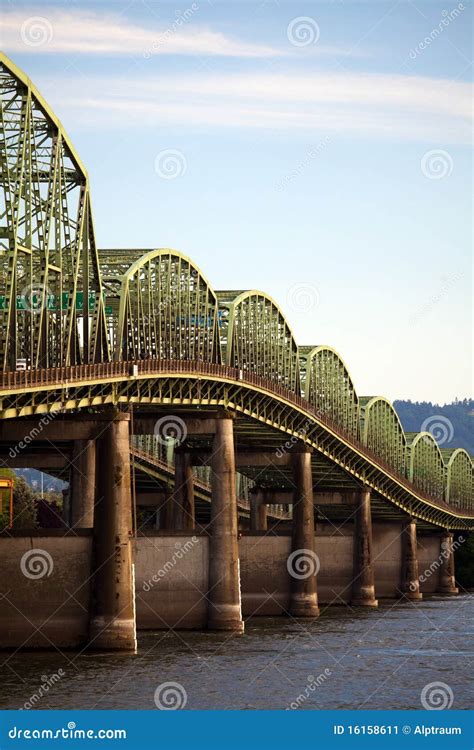 Old Interstate Bridge in Oregon Stock Image - Image of highway ...