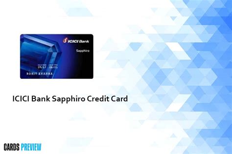 ICICI Bank Sapphiro Credit Card - check now updated 2023