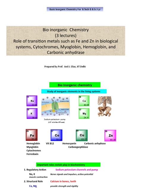 Basic Inorganic Chemistry Part 3 Bioinorganic Chemistry | PDF | Electron Transport Chain ...