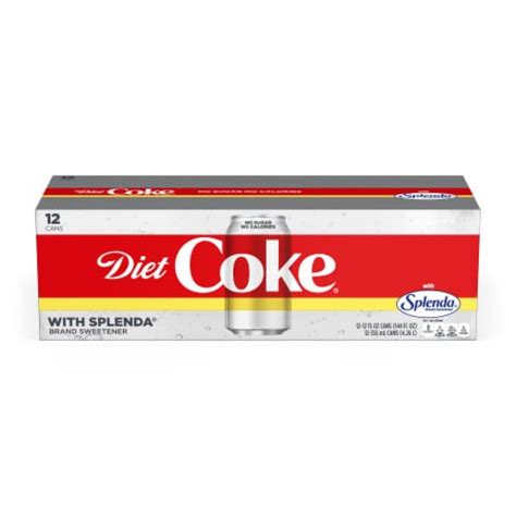 Diet Coke® Sweetened with Splenda Zero Sugar Soda Cans, 12 pk / 12 fl ...