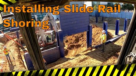 How to / Slide rail shoring install day 1 - YouTube