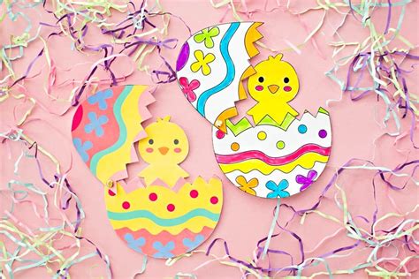 HATCHING CHICK CRAFT WITH COLORING TEMPLATE - Hello Wonderful