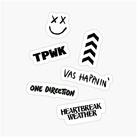 One Direction Sticker Pack Sticker by marynmcdonald in 2021 | One ...