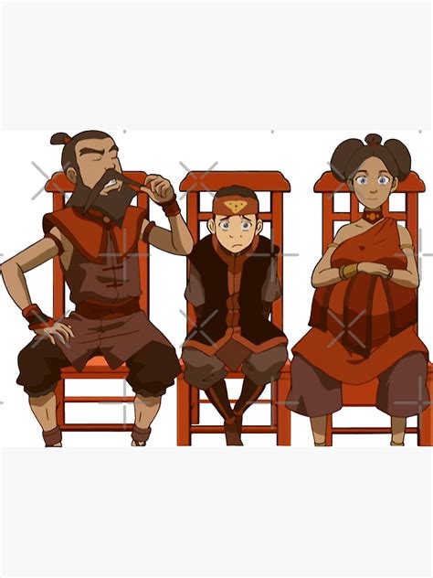 "Sokka, Aang, and Katara as Wang, Kuzon, and Sapphire Fire Avatar" Photographic Print by ...