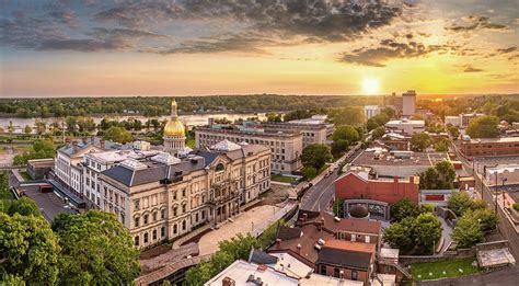 Aerial panorama of Trenton New Jersey skyline Photograph by Mihai ...