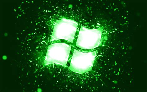 Green Windows Logo Wallpaper