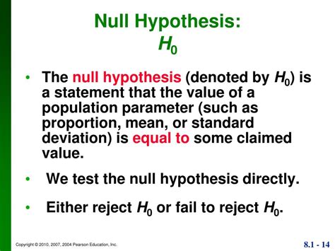 PPT - Chapter 8 Hypothesis Testing PowerPoint Presentation, free ...