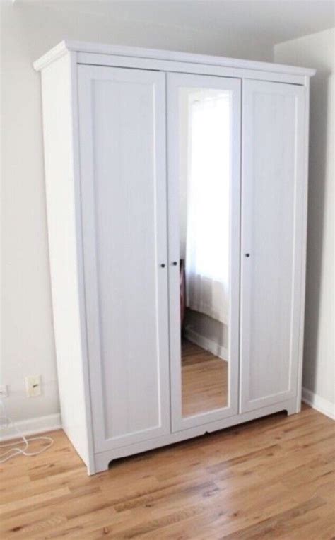 White Ikea ASPELUND triple mirrored wardrobe | in Fishponds, Bristol | Gumtree