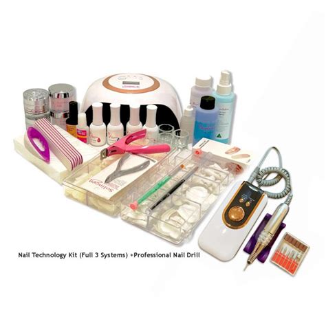 Full Nail Technology Kit (All 3 Systems) with Drill | Beauty Courses Online