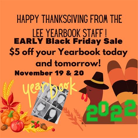 Yearbook SALE! | Lee Academy