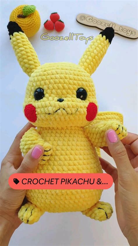 Pikachu amigurumi pokemon doll knitting pattern – Artofit