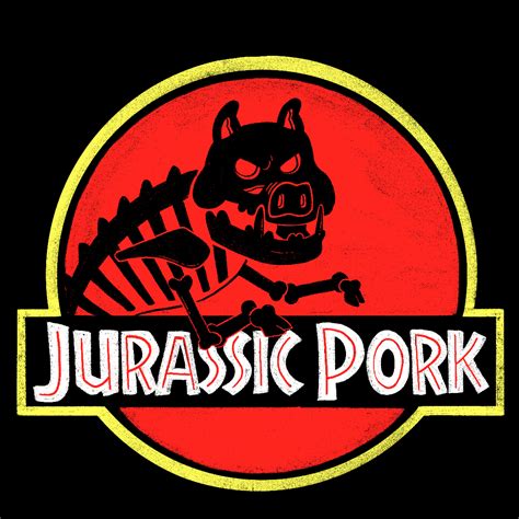 Jurassic Pork T-Shirt | Pun Pantry Dinosaur Pork Movie Gift Funny ...