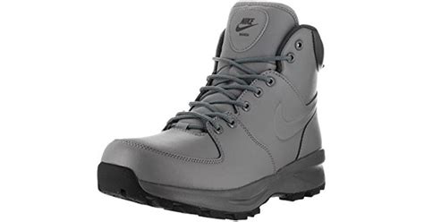 Nike Manoa Leather Hiking Boot in Black for Men | Lyst