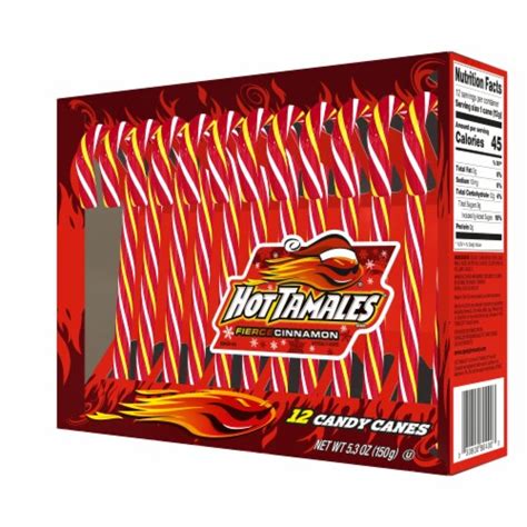 Hot Tamales® Fierce Cinnamon Candy Canes Box, 12 ct / 5.3 oz - Pick ‘n Save