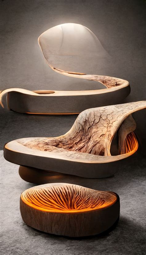 Biophilic Furniture Design Inspired by Organic Organisms Texture Nature ...