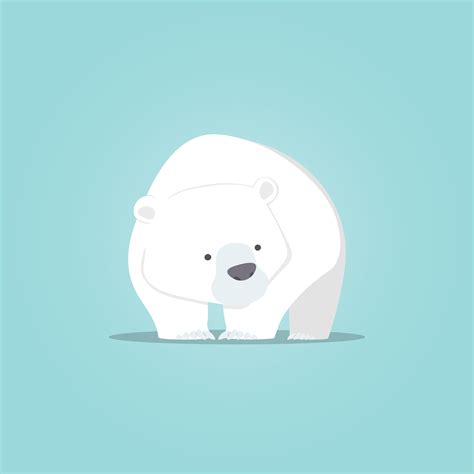 Polar bear cute cartoon, Polar bear cute character design 661856 Vector Art at Vecteezy