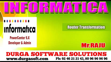 Informatica - Router Transformation - YouTube