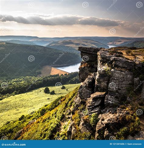 Bamford Edge - Peak District Bamford Stock Photo - Image of river ...