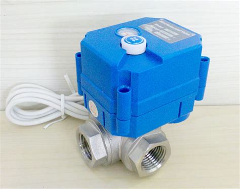 3-way Electric ball valve with manual override