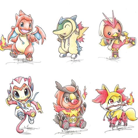 Fire starters by Itsbirdy | Pokemon sketch, Pikachu art, Pokemon drawings