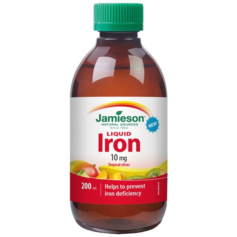 JAMIESON LIQUID IRON 10MG 200ML