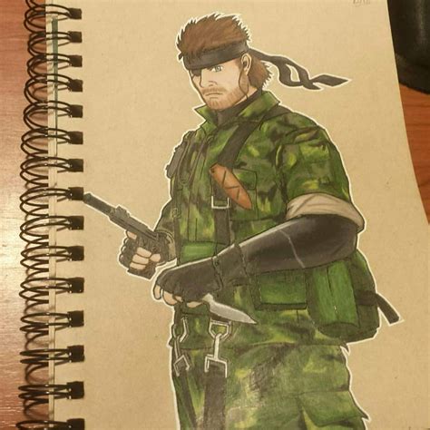 (Reference Used) Big Boss from Snake Eater drawn by me! Instagram @shwans.alright.art : r ...