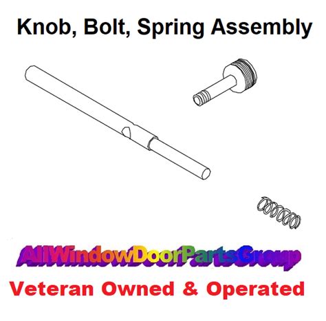 Marvin Storm Panel Parts | Knob Bolt and Spring Slide Assembly ...