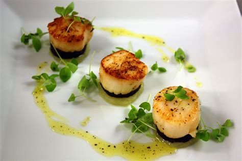 Starter: Scallops with Black Pudding | Scollop recipes, Food, Scallop recipes