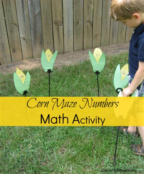 Corn Maze Numbers Math Activity