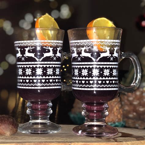 Christmas Spiced Mulled Wine Glass