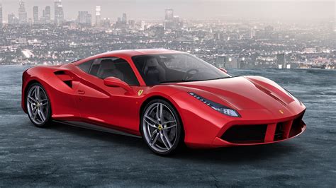 Fondos de pantalla Ferrari 488 GTB superdeportivo roja 1920x1080 Full ...